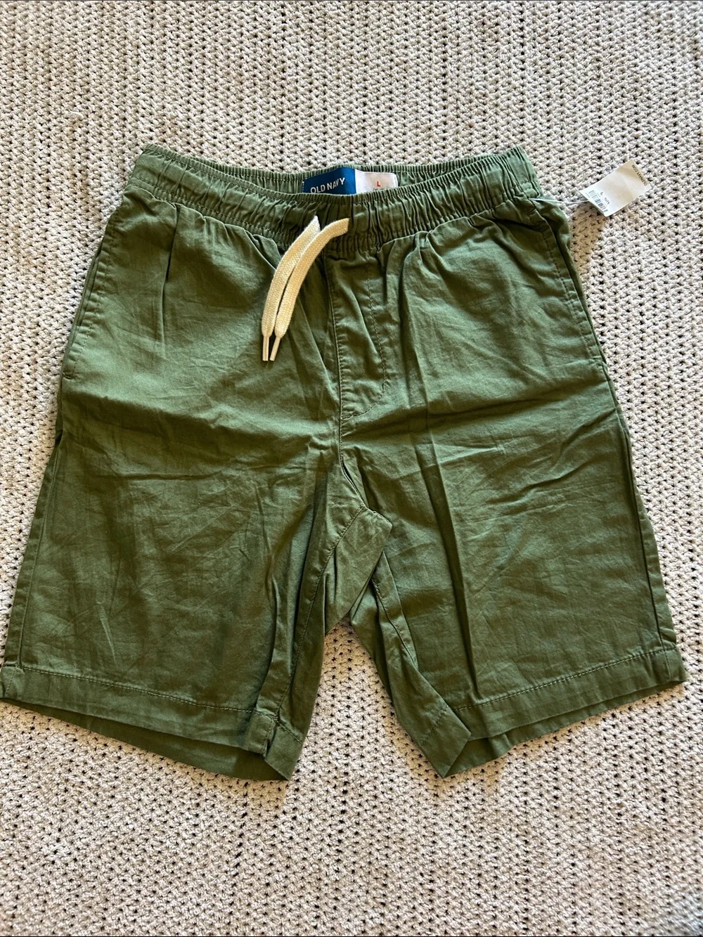 Boy’s Old Navy Olive and Khaki Drawstring Shorts